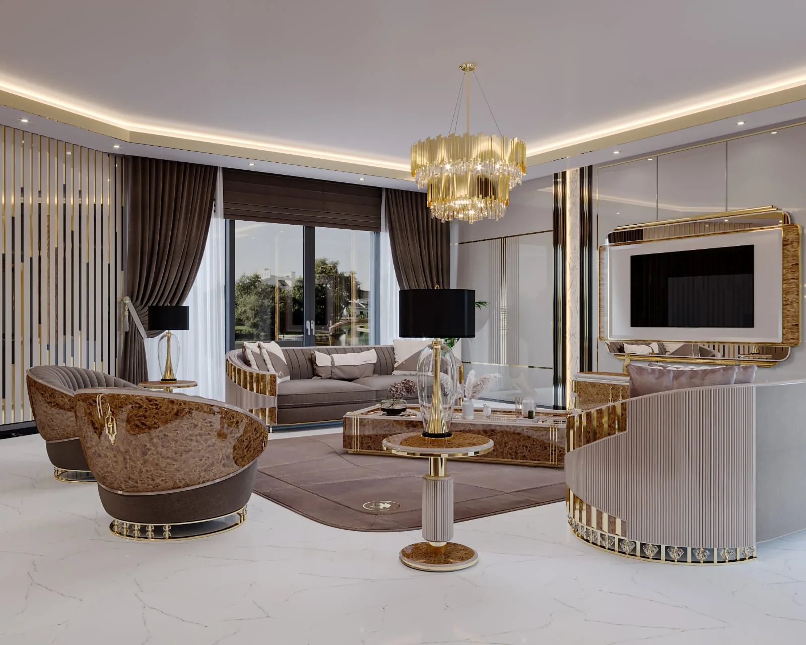 Caspian Penthouse, design visualisation