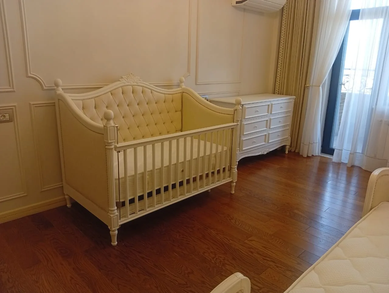 Ivory Panel Nursery, photograph of the finished interior