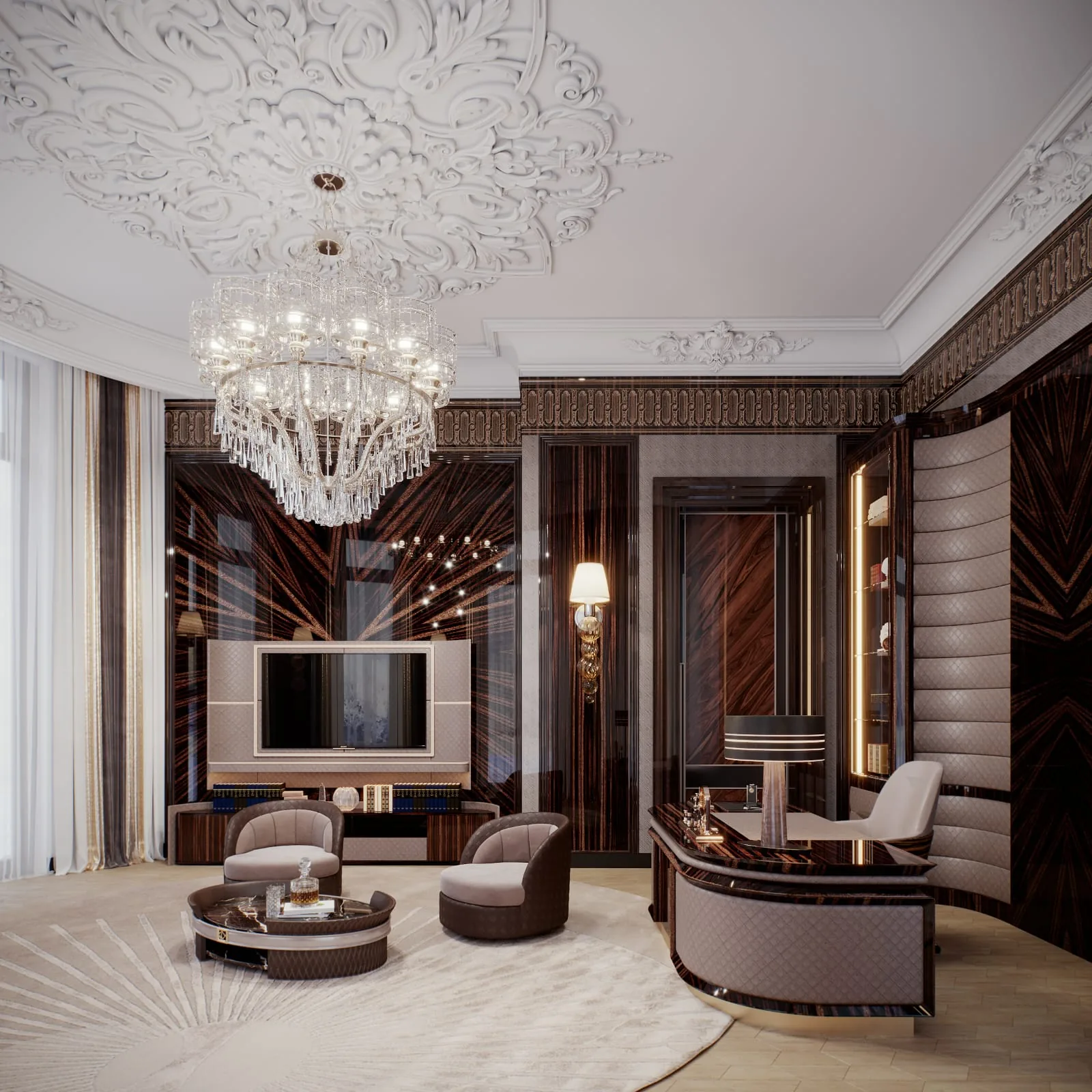 Ostozhenka Residence, design visualisation